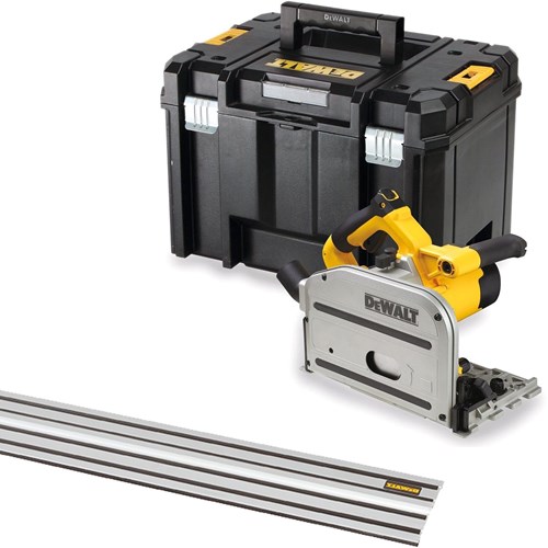 DeWalt DWS520KT Invalcirkelzaagmachine | 1300w 165mm + DWS5022 1500mm geleiderail - DWS520KT-QS