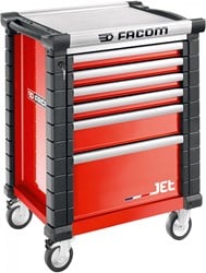 Facom Jet Gereedschapswagen 6 Laden M3 Rood - JET.6M3A - JET.6M3A