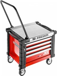 Facom Jet Gereedschapswagen 4 Laden M3 Laag Rood - JET.CR4M3A - JET.CR4M3A