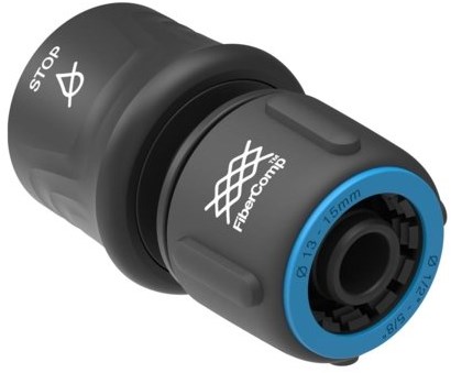 Fiskars fibercomp slangkoppeling 13-15 mm stop - 1054789 afbeelding 1
