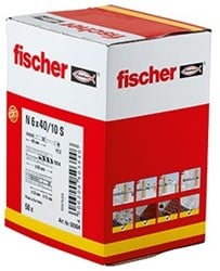 Fischer N 6X40/10 S NAGELPLUG (50) 50 St - 50354