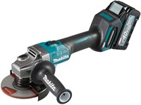 Makita GA005GM201 40V Max Haakse slijper 125 mm 4,0 Ah accu (2 st), lader, Mbox - GA005GM201