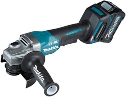 Makita GA013GM201 | 40V Haakse slijper | 125mm | inclusief accu's en lader in Mbox - GA013GM201