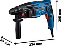 Bosch Blauw GBH 2-21 | Boorhamer SDS plus | 720 W | Met 3-delige borenset - 06112A6002-2