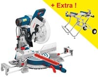 Bosch Blauw GCM 12 GDL afkortzaag | 305 mm | 2000 Watt | + onderstel GTA 2500 W - 0615990FZ6