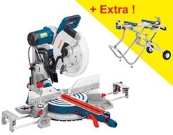 Bosch Blauw GCM 12 GDL afkortzaag | 305 mm | 2000 Watt | + onderstel GTA 2500 W - 0615990FZ6
