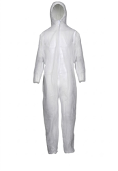 Asatex Wegwerpoverall | maat XL | wit | PSA-categorie I | 1 stuk - PP-1L/XL PP-1L/XL