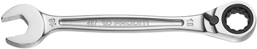 Facom set 10 anti slip steekringratelsleutels, metrisch, in houder - 467B.JP10PB-2