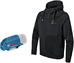 Bosch Blauw GHH 12 + 18V XA | Verwarmde hoody XL | Zonder accu & lader 06188000ET