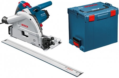 Bosch Blauw GKT 55 GCE Invalzaag | + 1.6m geleiderail | in L-Boxx - 0601675002-2
