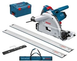 Bosch Blauw GKT 55 GCE invalzaag | 2x geleiderails | in L-Boxx - 0615990EA8