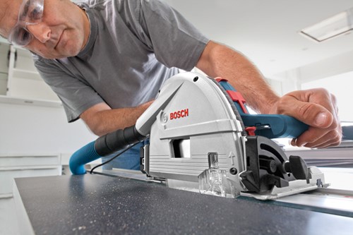 Bosch Blauw GKT 55 GCE Invalzaag | + 1.6m geleiderail | in L-Boxx - 0601675002-3
