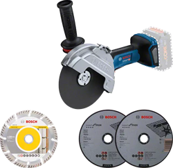 Bosch Blauw GWS 18V-180 P | accu haakse slijper | 180 mm | excl. accu's en lader - 06019H6L01