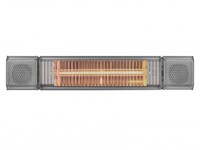 Eurom Heat and Beat Bluetooth Terrasverwarmer Grijs - 334586