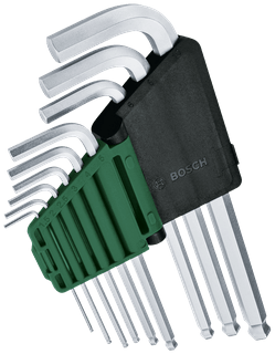 Bosch Groen Inbussleutelset | Lange versie | 9-delig - 1600A032V1-2