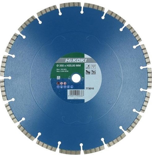 Hikoki Accessoires Diamant Zaagblad 350X20,0X10 Type Concrete Standard Laser - 773010