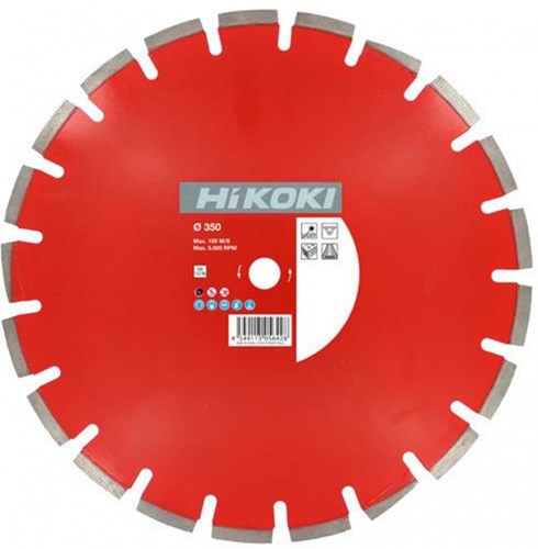 Hikoki Accessoires Diamant Zaagblad 350X25,4X10 Type Asfalt Standard Laser - 773021