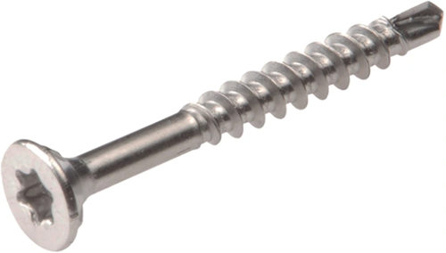Homefix Hardhoutschroef Rvs-410 Pk Torx TX25 5.0X40 | 35 stuks - 6701.60.34040