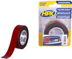 HPX Dubbelzijdige HSA bevestigingstape | Antraciet | 19mm x 2m - HSA025 | 20 stuks HSA025