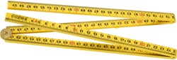 Hultafors Duimstok G 59 1m geel - 4-delig - HU200904 - HU200904