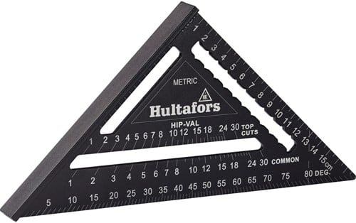 Hultafors Rafter Square 0-90 graden 18 cm - HU257010 - HU257010