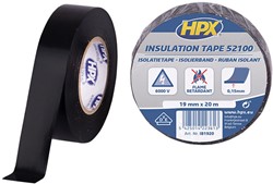 HPX PVC isolatietape VDE | Zwart | 19mm x 20m - IB1920 - 10 stuks - IB1920