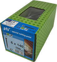 pgb-Europe PFS+ | Spaanplaatschroef PFS+ VZK-T Ø 6x140 Zn | 100 st - PFWVTG001006001403