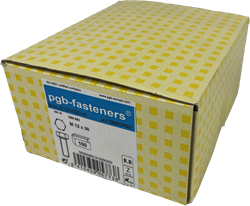 pgb-Europe PGB-FASTENERS | Zeskanttapbout 8.8 DIN 933 M 12x30 Zn | 100 st - 933801012000303