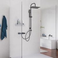 Schutte MALLORCA hoofddouche set| mat zwart - 60666-2