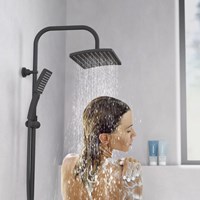 Schutte MALLORCA hoofddouche set| mat zwart - 60666-3