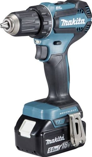 Makita DHP485RTJ 18v Klopboor- 5,0 Ah accu (2 st), Mbox ToolMax