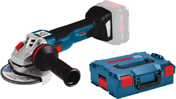 Bosch Blauw GWS 18V-10 PSC Professional accu haakse slijper | Zonder accu's en lader in L-BOXX - 06019G3F0B