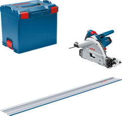 Bosch Blauw GKT 55 GCE Professional Invalcirkelzaagmachine | Set | 1400 W | 1 x geleiderail | 165 mm zaagblad - 0615990M9D