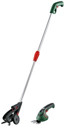 Bosch Groen Isio | Accugrasschaar 3,6V 8 cm met telescoopstang in doos (1x 1.5Ah geïntegreerde accu + lader) - 0600833109