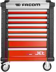 Facom Jet Gereedschapswagen 8 Laden M3 Rood - JET.8M3A - JET.8M3A
