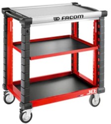 Facom Jet Werkplaatswagen 3 Planken M4 Rood  - JET.UC3SM4A - JET.UC3SM4A