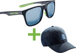 Festool Accessoires Zonnebril UVEX SUN-FT1 + Festool GC-FT4 - 100 jaar cap | Jubileumeditie
