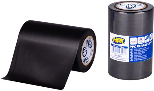 HPX agritape | zwart | 100mm x 10m - kb10010 | 24 stuks kb10010 afbeelding