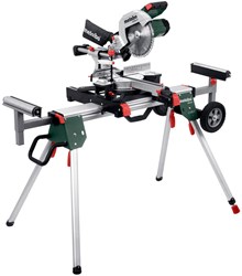 Metabo Afkortzaag KGS 254 M met trekfunctie | nieuwste model + onderstel KSU 251 - 691214000