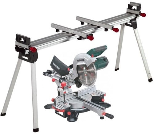 Metabo Afkortzaag KGS 254 M met trekfunctie | nieuw model + KSU 401 onderstel - 690860000