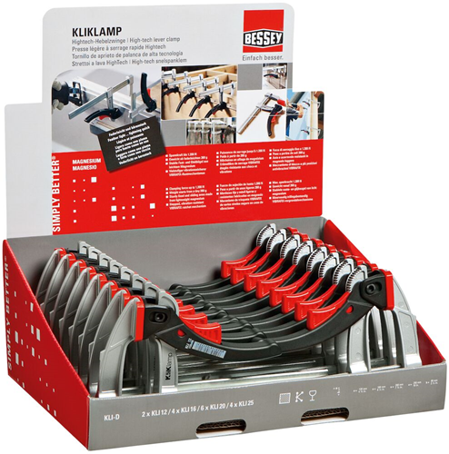 Bessey KliKlamp toonbankdisplay KLI-D - KLI-D - KLID