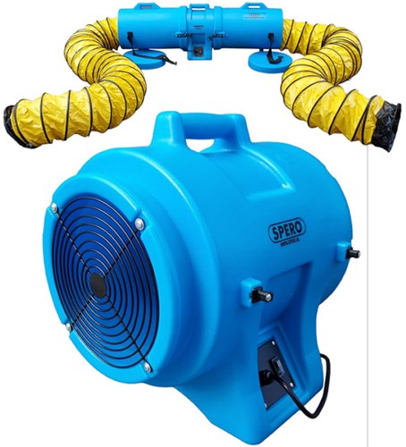 Spero Axiaal ventilator | 3900M3/H | dia:300mm | 750W excl. koker met 4.5mtr slang – SBL4001