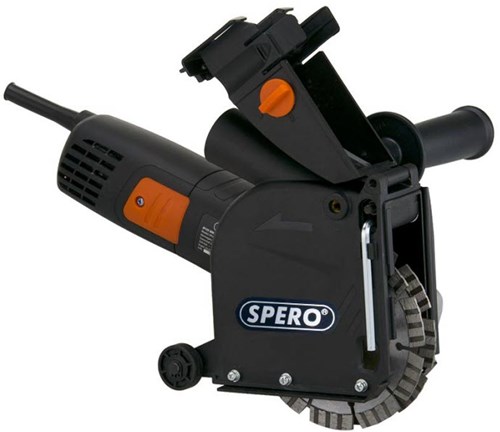 Spero SPHS1001M | Elektra Sleuvenfrees 1400Watt | Incl. 2x 125mm diamantzaagbladen - SPHS1001M-2