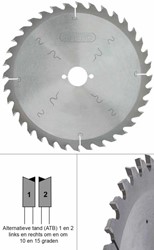 Spero 230mm TCT zaagblad 36 tands - asgat 30mm - SPW-230-36-30