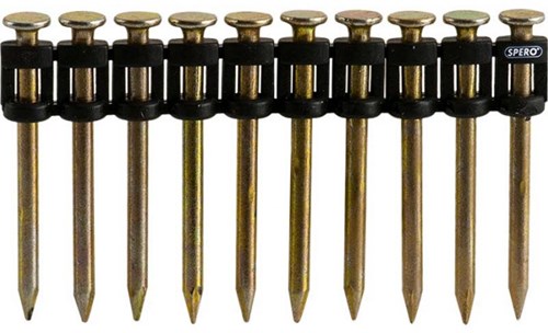 Spero Stalen nagels extra hard 38mm | 500 stuks, beton, staal, steen, etc. TBV gasschiethamers – SPE738MM