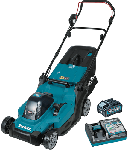 Makita LM004GM103 XGT 40v Max Accu Grasmaaier 43 cm | 1 x 40 V Max accu 4,0Ah en lader DC40RC - LM004GM103