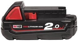 Milwaukee M18 B2 Accu (18 V / 2.0 Ah Li-Ion) - 4932430062