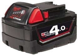 Milwaukee M18 B4 Accu (18 V / 4.0 Ah Li-Ion) - 4932430063