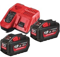 Milwaukee M18 HNRG-122 - NRG KIT |  2 accu's 12.0Ah en Oplader - 4933464261