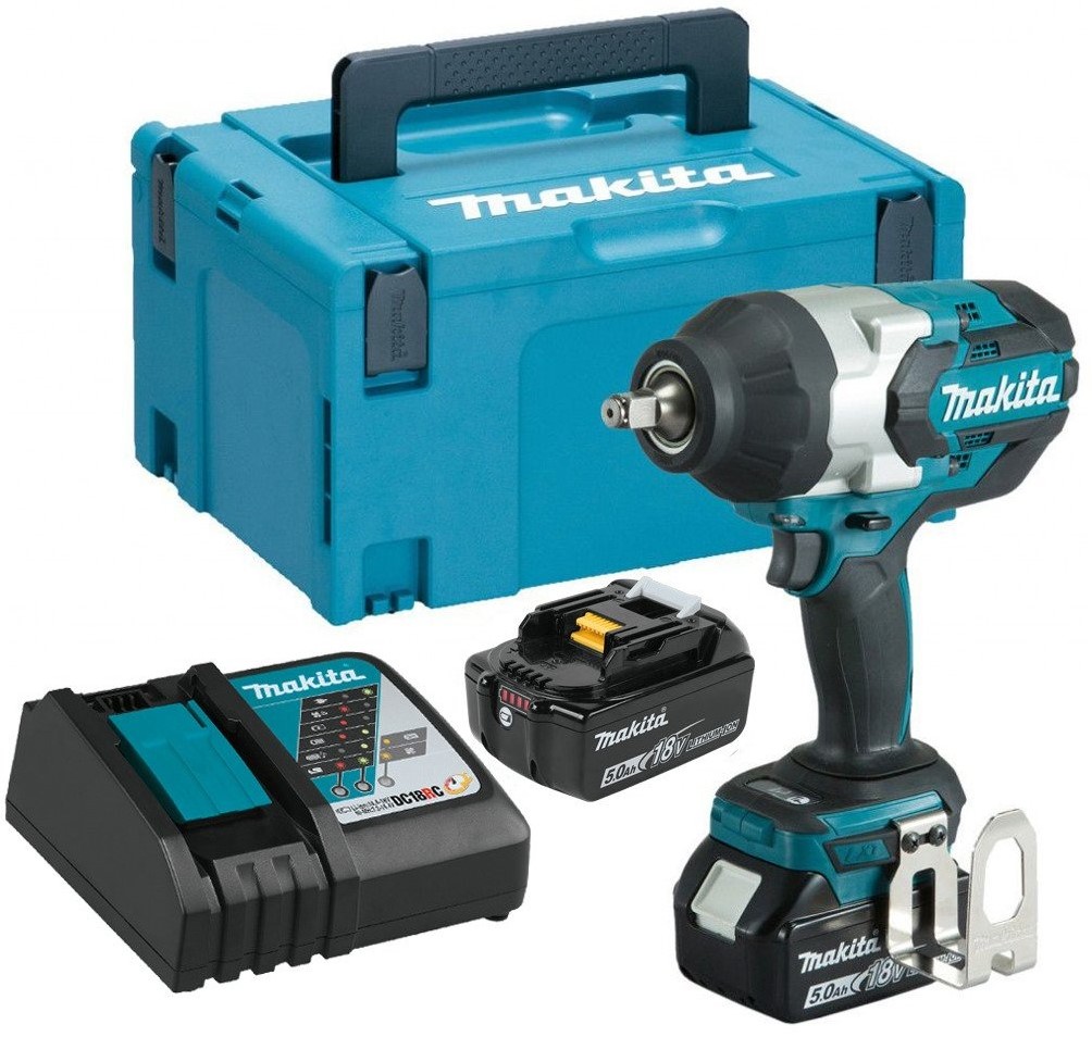 Makita DTW1002RTJ Slagmoersleutel 1000 5,0Ah (2 st), snellader, Mbox ToolMax